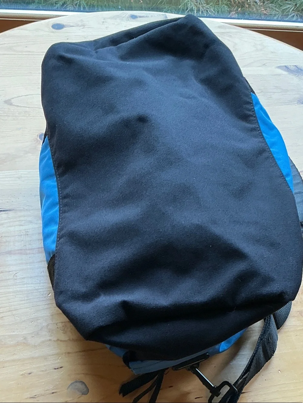 L.L. Bean Small Blue and Black Duffel